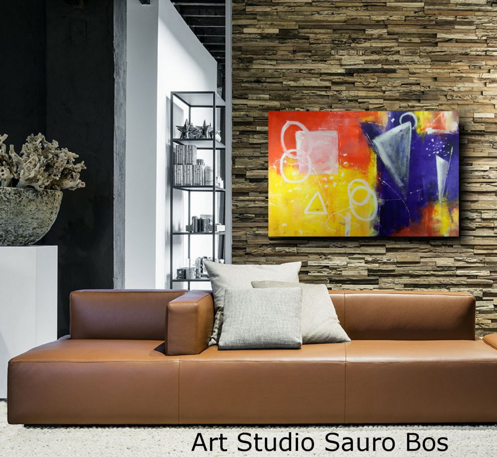 Analytisch dozijn duim large abstract painting on canvas 120x80 for contemporary furniture -