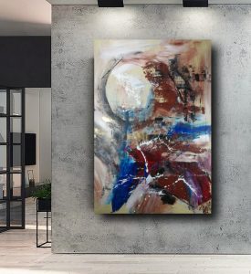 quadro su tela astratto moderno c523 275x300 - hand-painted on abstract canvas 120x80
