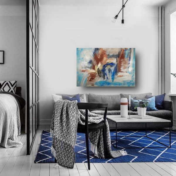 quadro-per-soggiorno-moderno-blu-c581