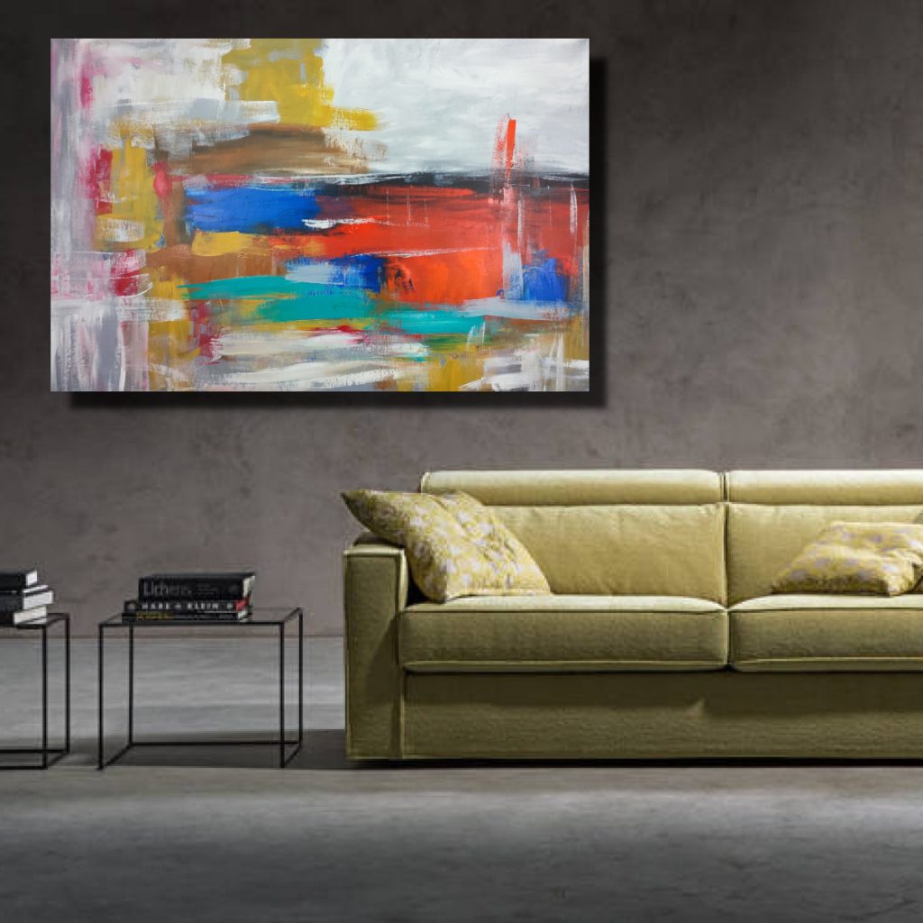 quadro moderno astratto colorato c668 1024x1024 - dipinto fatto a mano astratto per soggiorno moderno 120x80